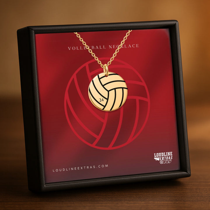 Volleyball Coin Necklace