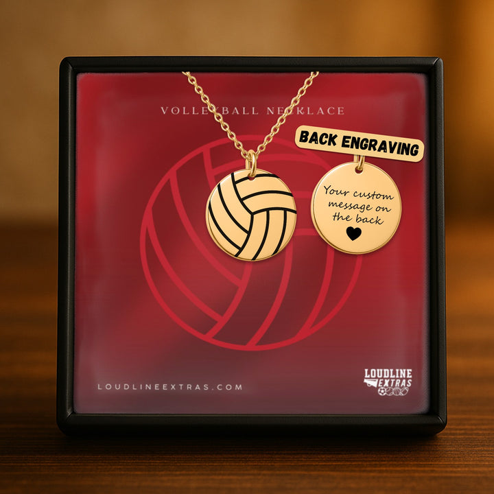 Volleyball Coin Necklace