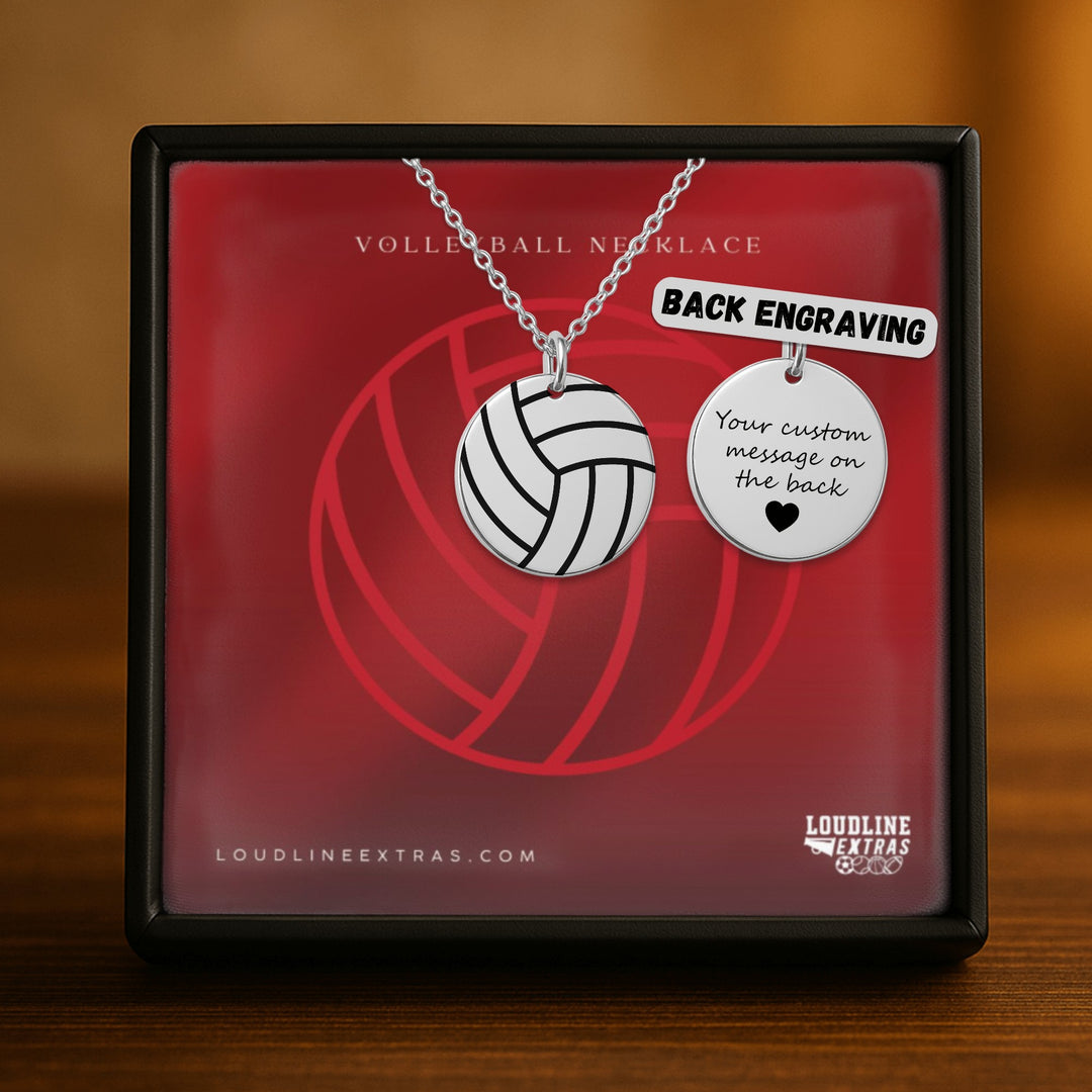 Volleyball Coin Necklace