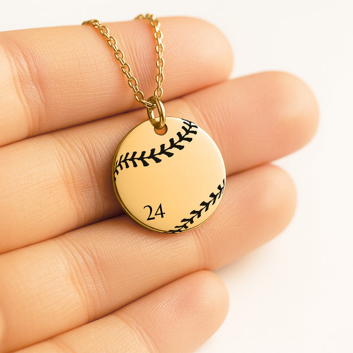 Baseball Coin Necklace