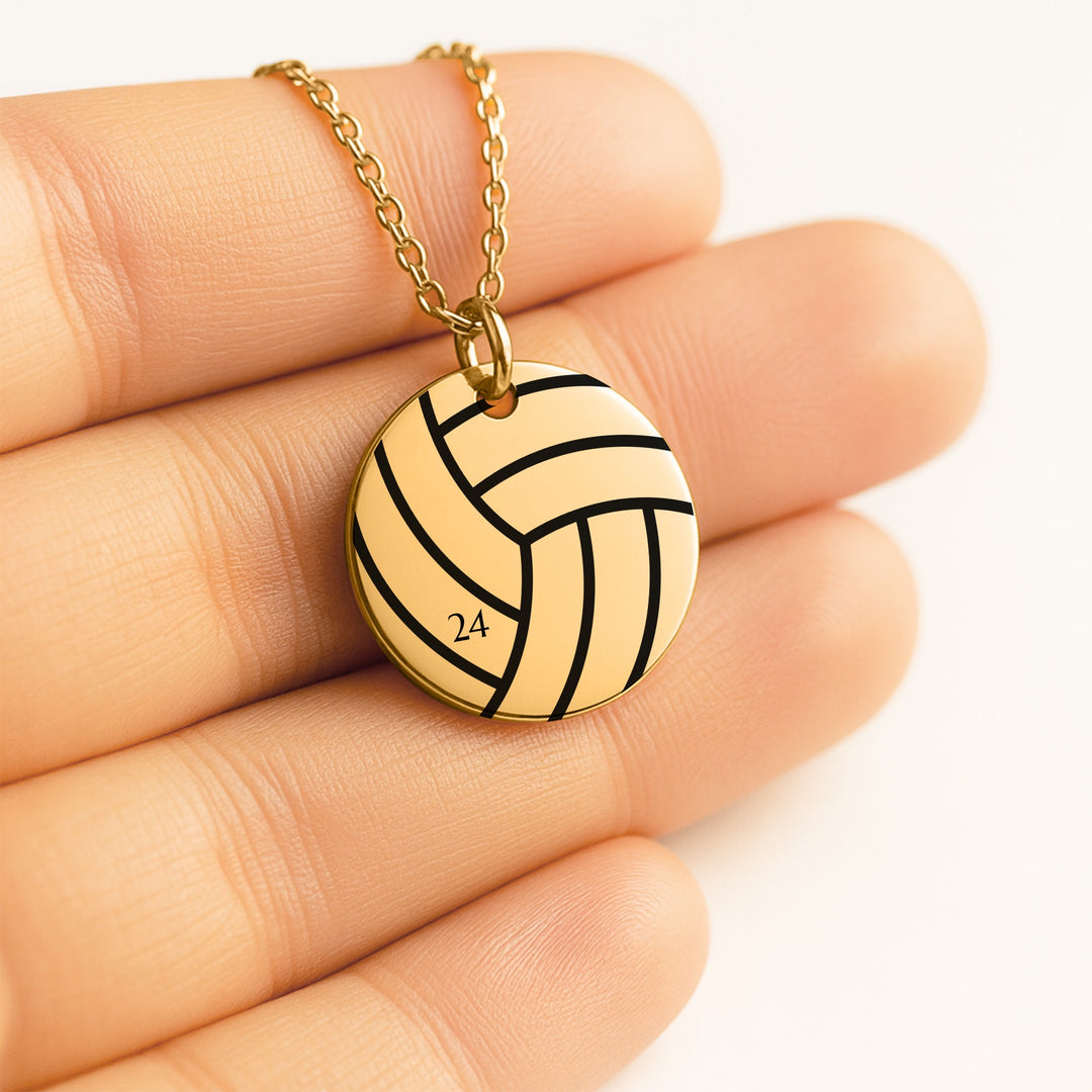 Volleyball Coin Necklace