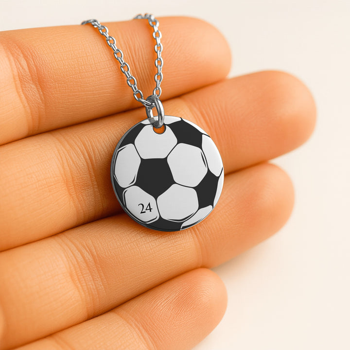 Soccer Ball Coin Necklace