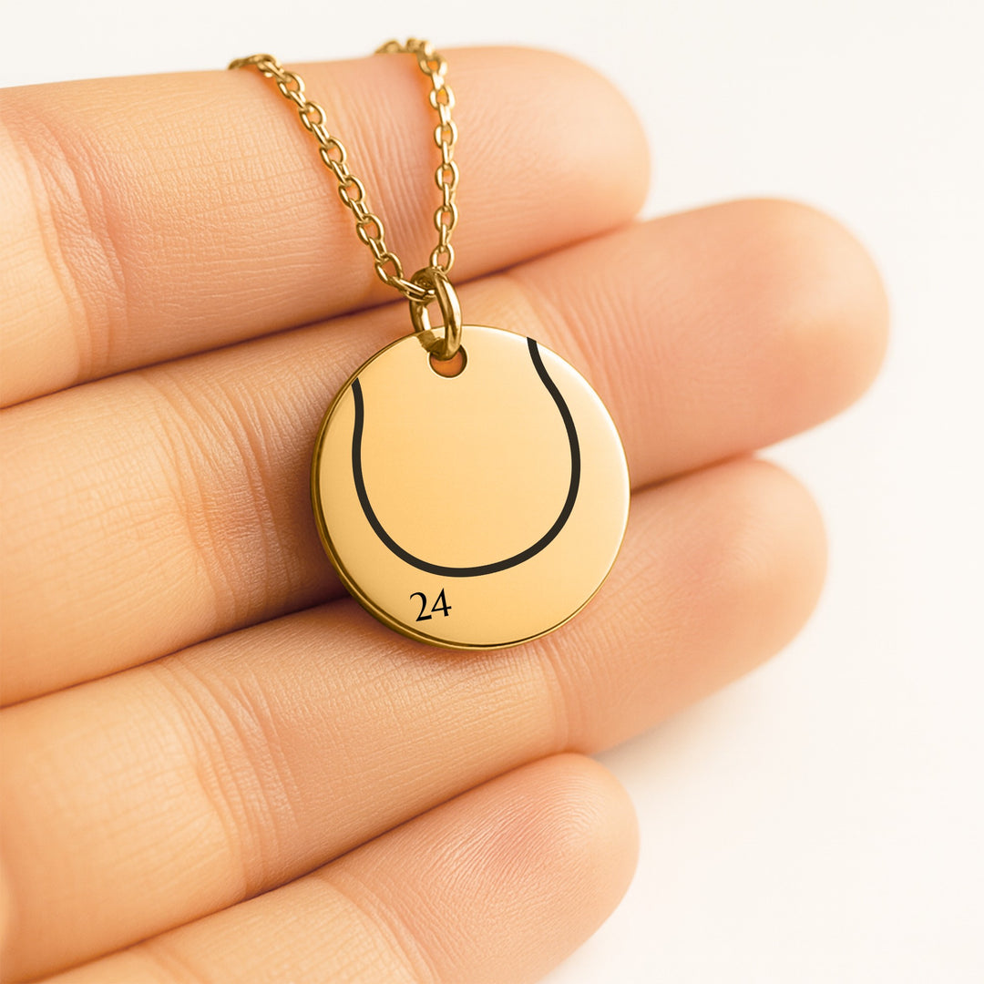 Tennis Ball Coin Necklace