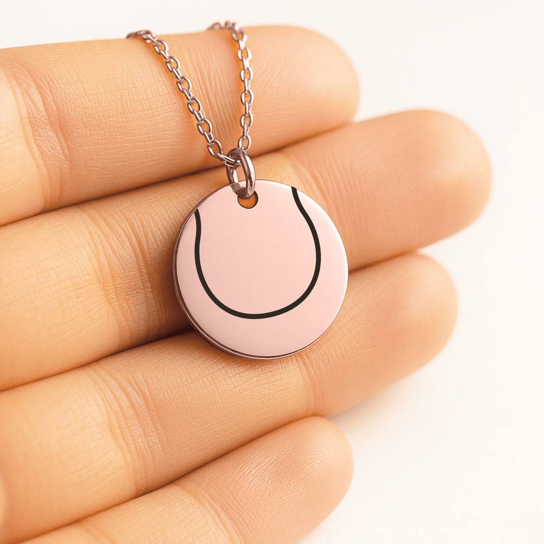 Tennis Ball Coin Necklace
