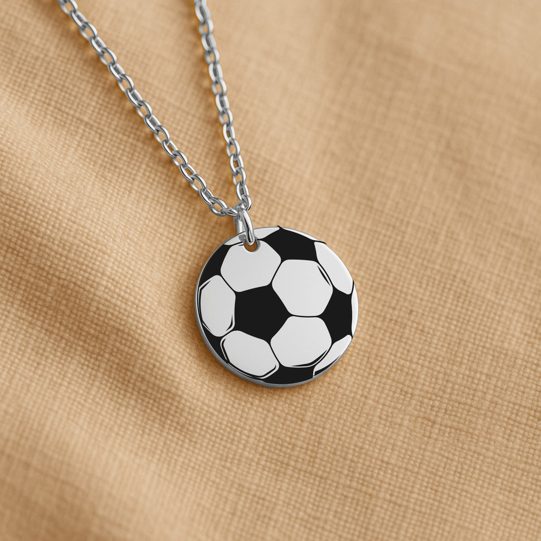 Soccer Ball Coin Necklace