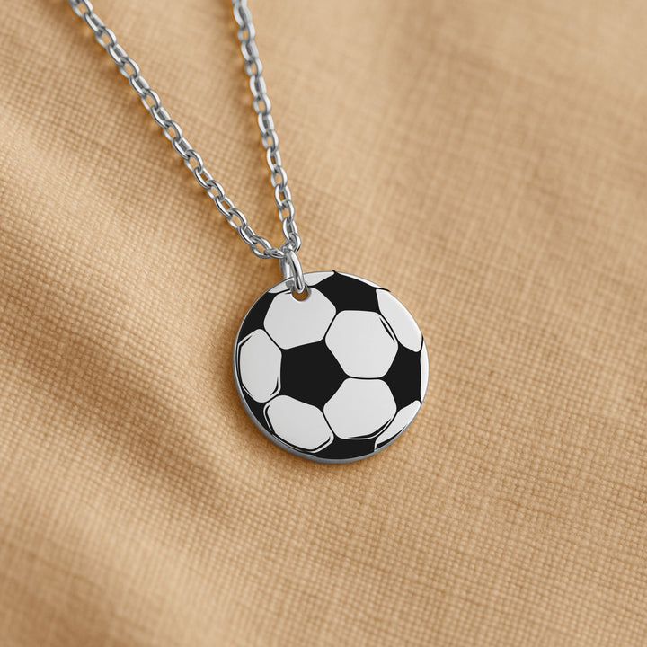 Soccer Ball Coin Necklace