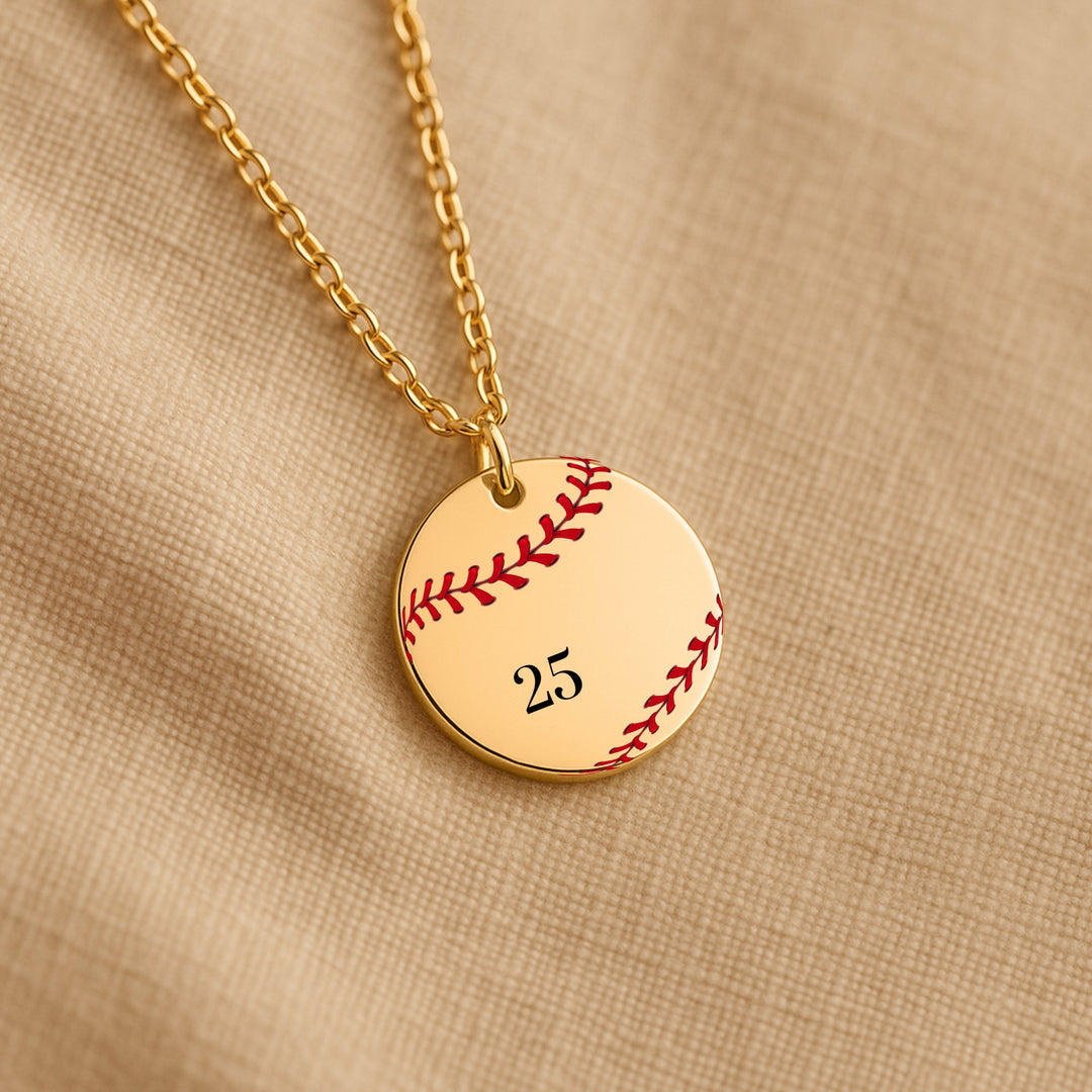 Baseball Coin Necklace