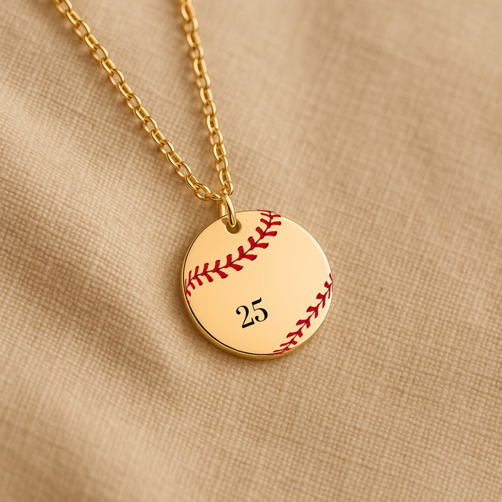 Baseball Coin Necklace