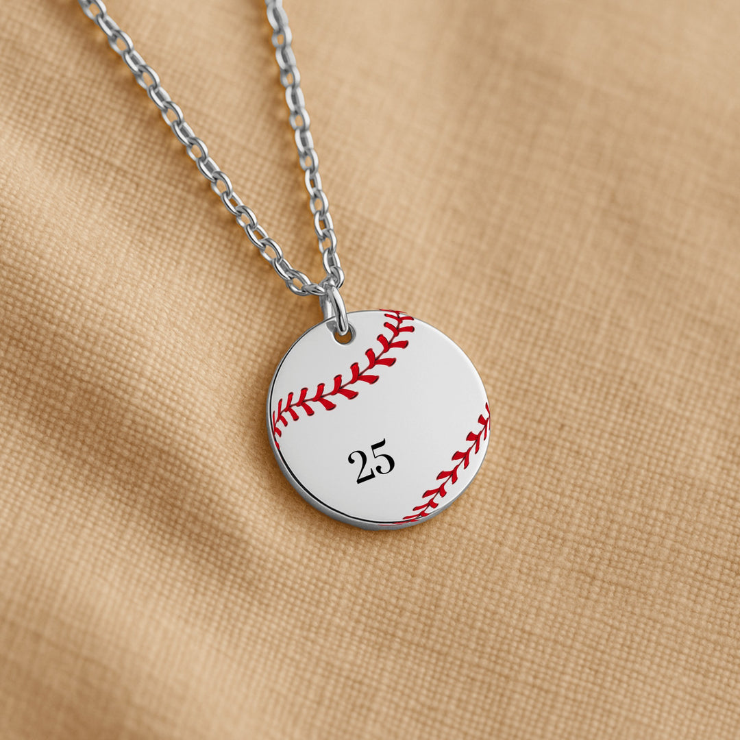Baseball Coin Necklace
