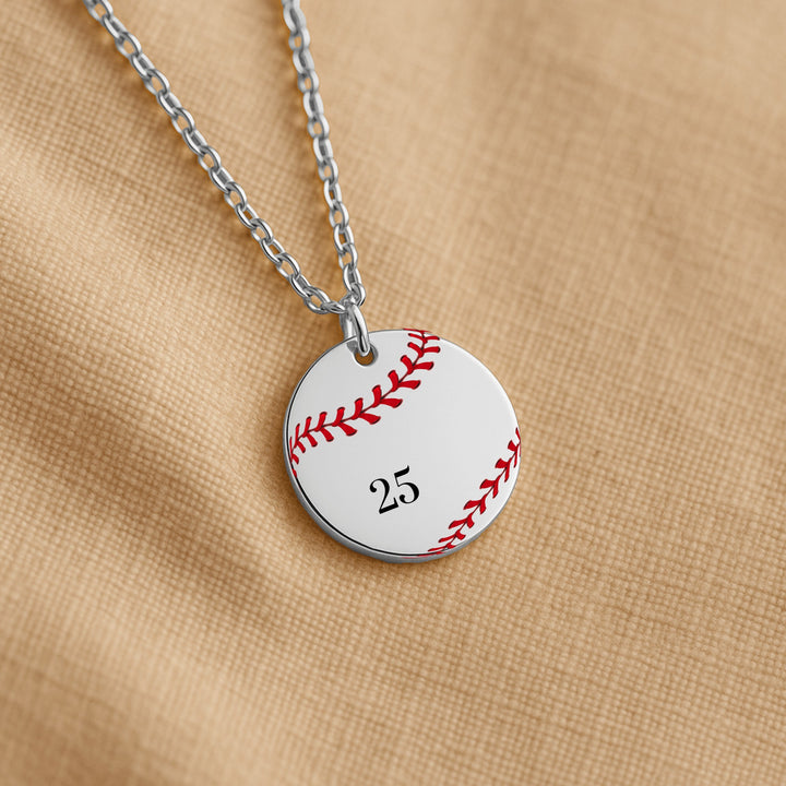 Baseball Coin Necklace