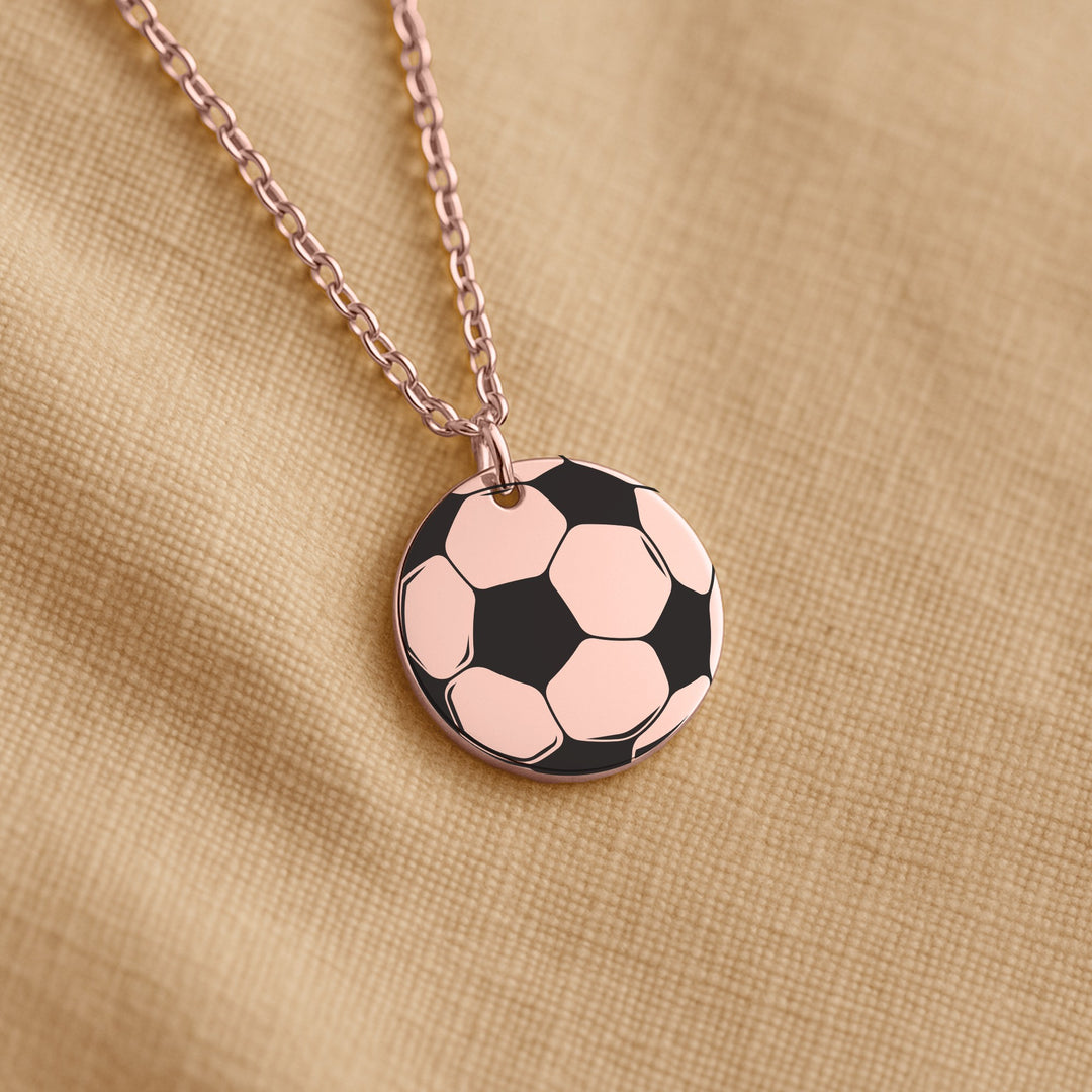 Soccer Ball Coin Necklace