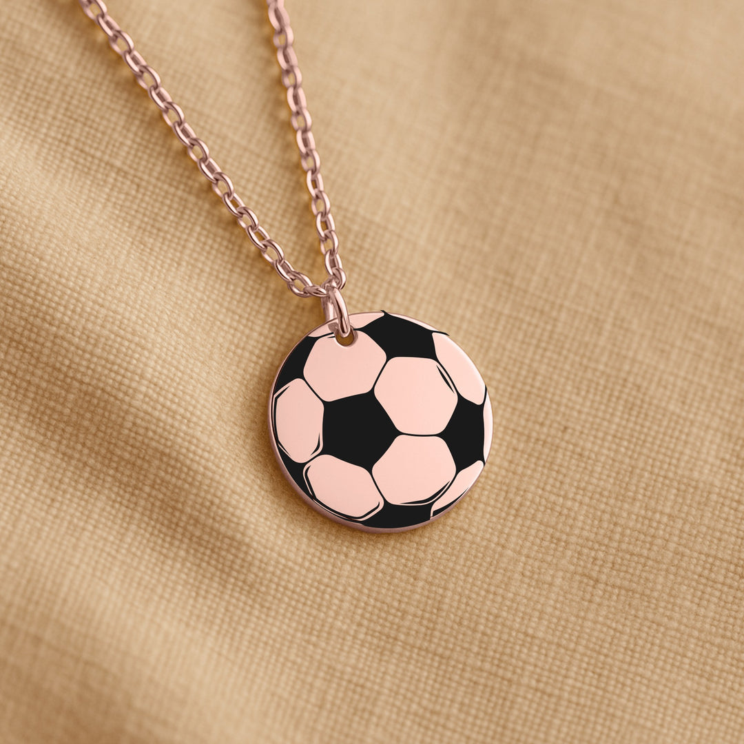 Soccer Ball Coin Necklace