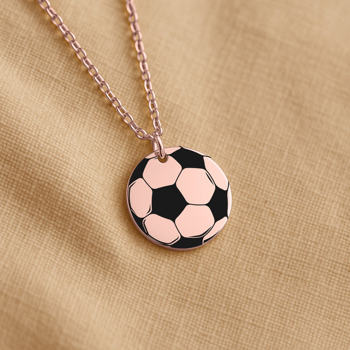 Soccer Ball Coin Necklace