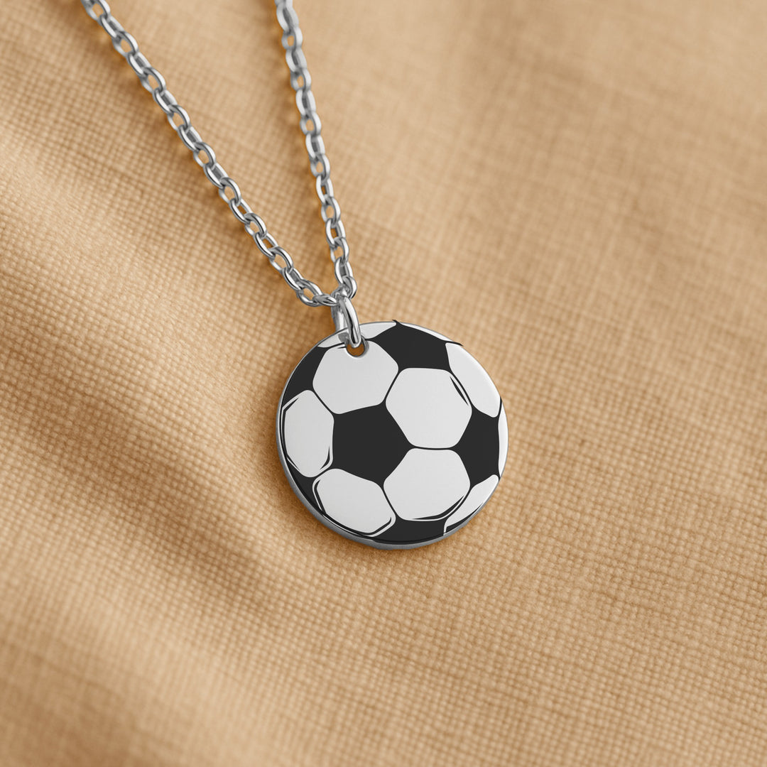 Soccer Ball Coin Necklace