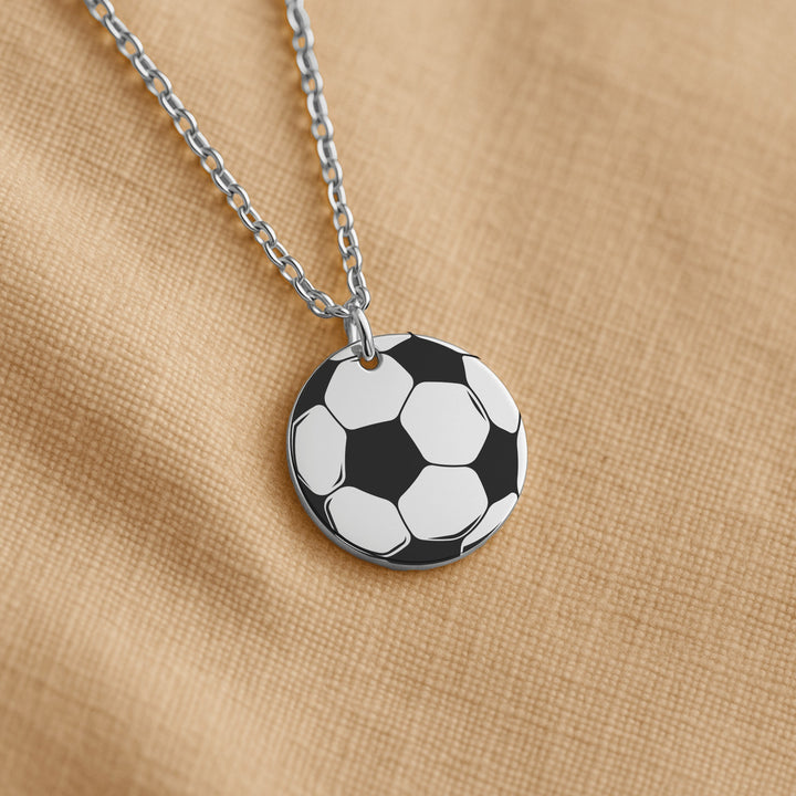 Soccer Ball Coin Necklace
