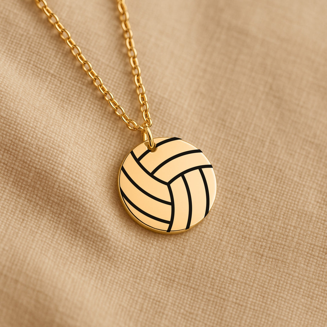Volleyball Coin Necklace