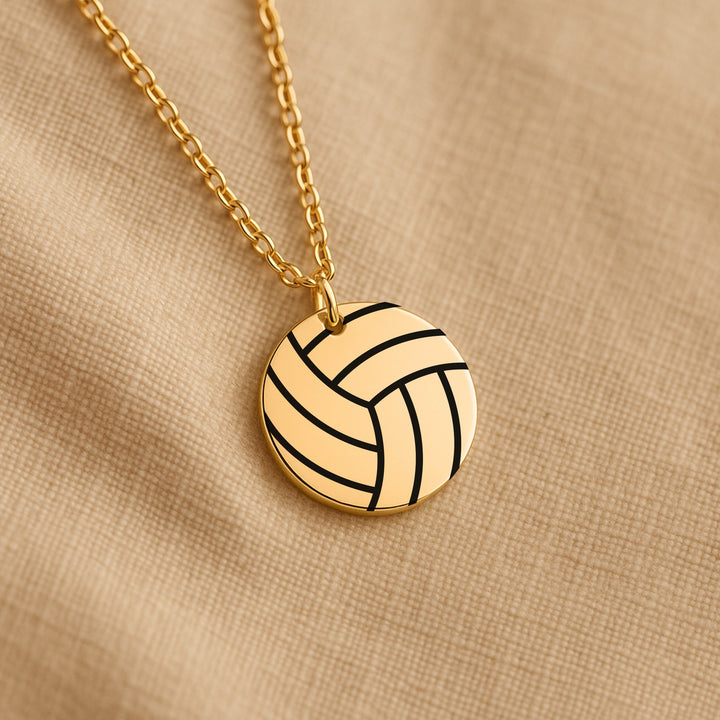 Volleyball Coin Necklace