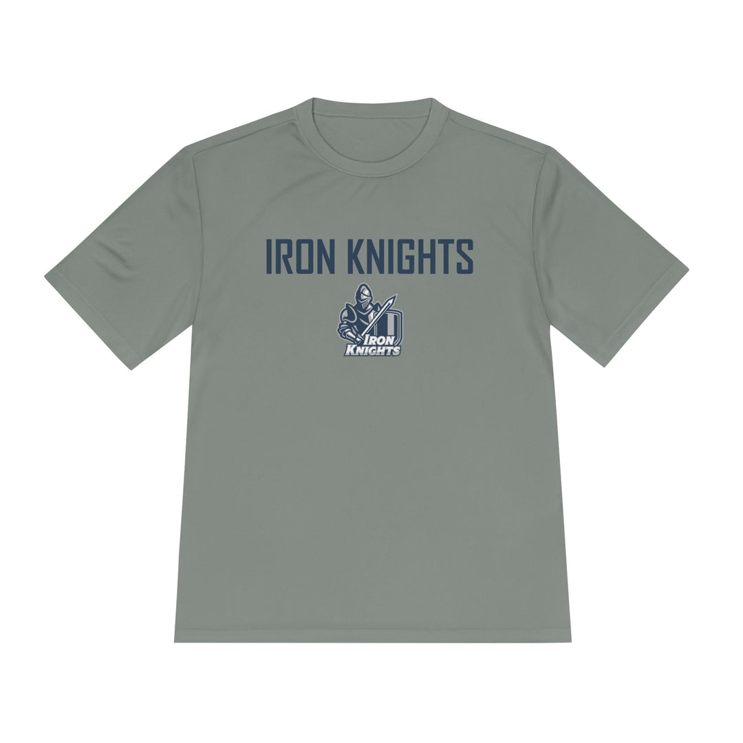 Iron Knights Adult Unisex Moisture Wicking T-Shirt - w/Knight Logo, Name &amp; Number on back