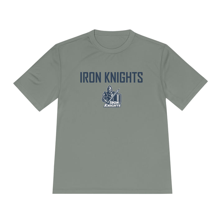 Iron Knights Adult Unisex Moisture Wicking T-Shirt - w/Knight Logo, Name &amp; Number on back