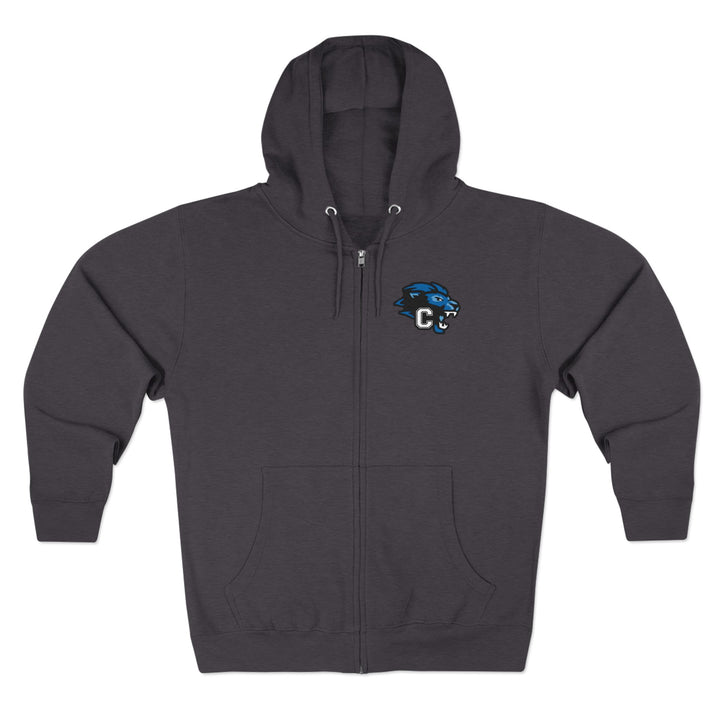 Canton Lions Football &amp; Cheer Unisex Adult Premium Full Zip Hooded Sweatshirt