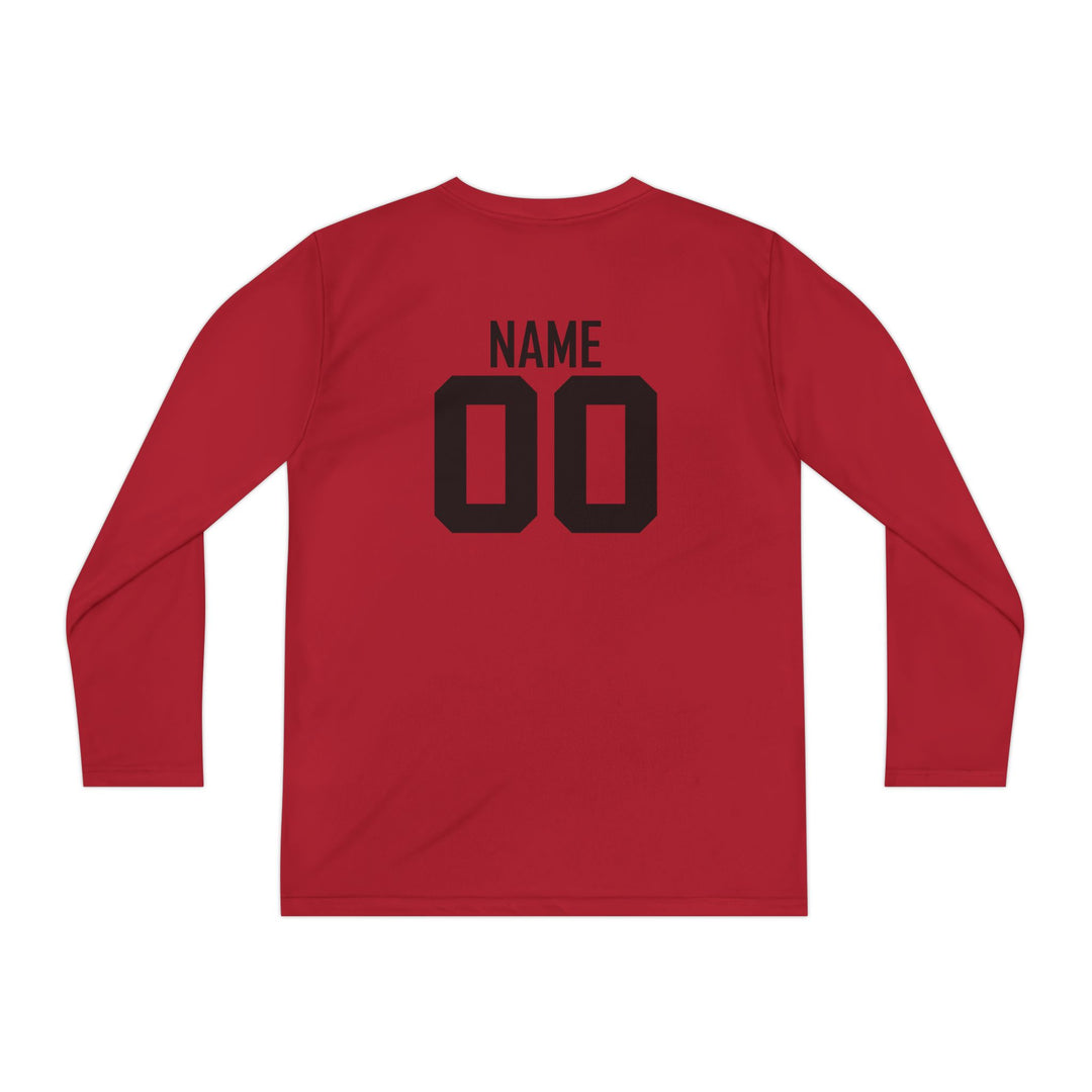 Unisex Youth Long Sleeve Moisture Wicking Shirt
