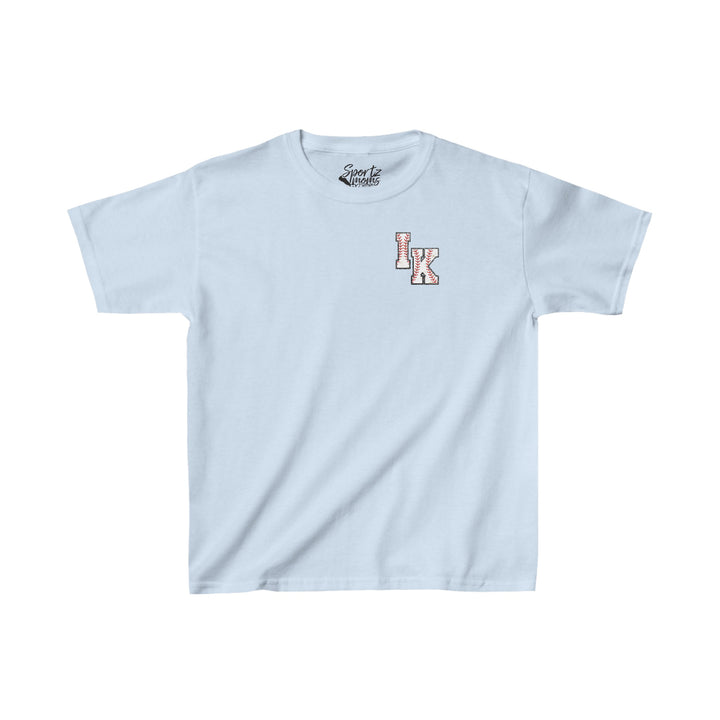 Iron Knights Youth Unisex T-Shirt w/Flag Design &amp; Name and Number on Back