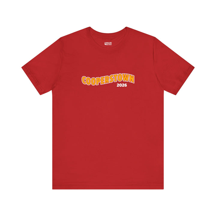 Cooperstown Picture Wavy Name Front &amp; Back Design - Unisex Adult T-Shirt