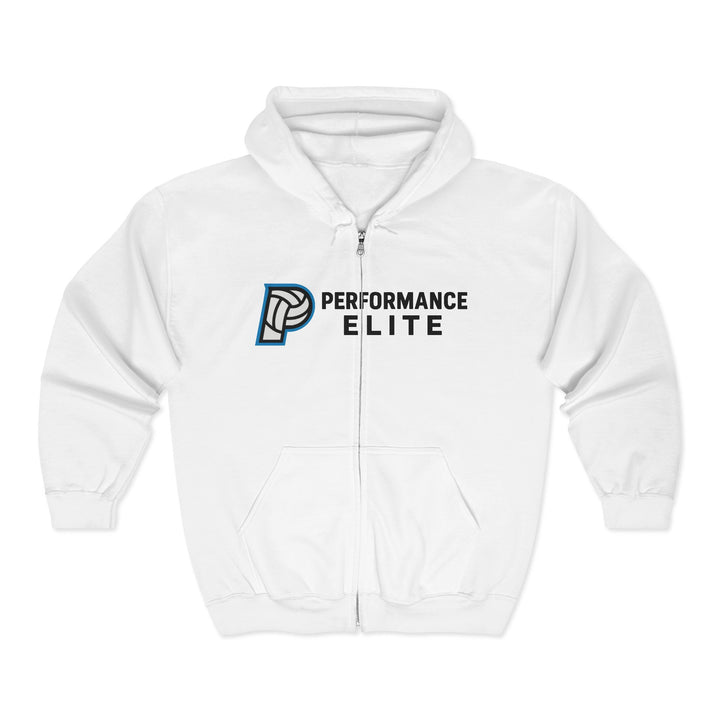 Performance Elite Unisex Adult Basic Full Zip Hooded Sweatshirt