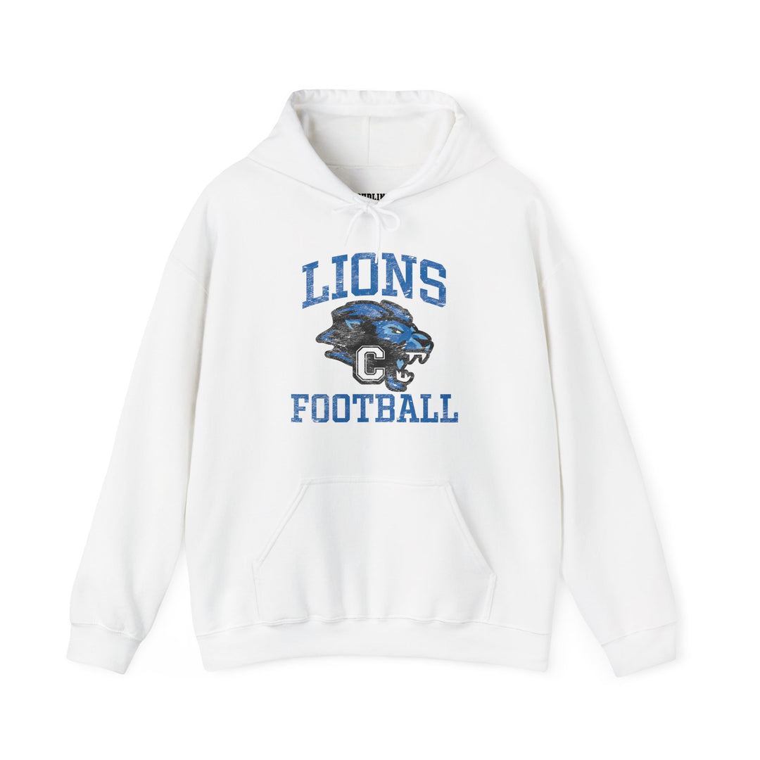 Canton Lions Football &amp; Cheer Unisex Adult Standard Hooded Sweatshirt - Lions Football Design