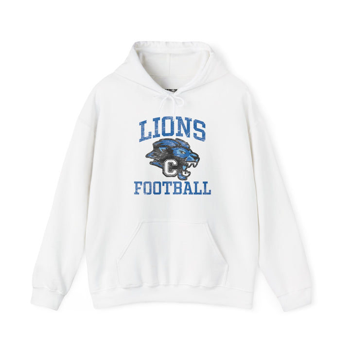Canton Lions Football &amp; Cheer Unisex Adult Standard Hooded Sweatshirt - Lions Football Design