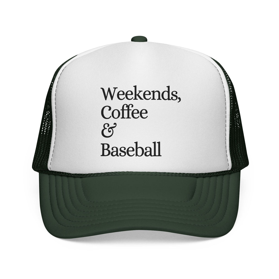 Weekends Coffee & Baseball Trucker Hat
