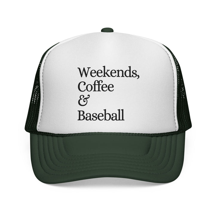 Weekends Coffee & Baseball Trucker Hat