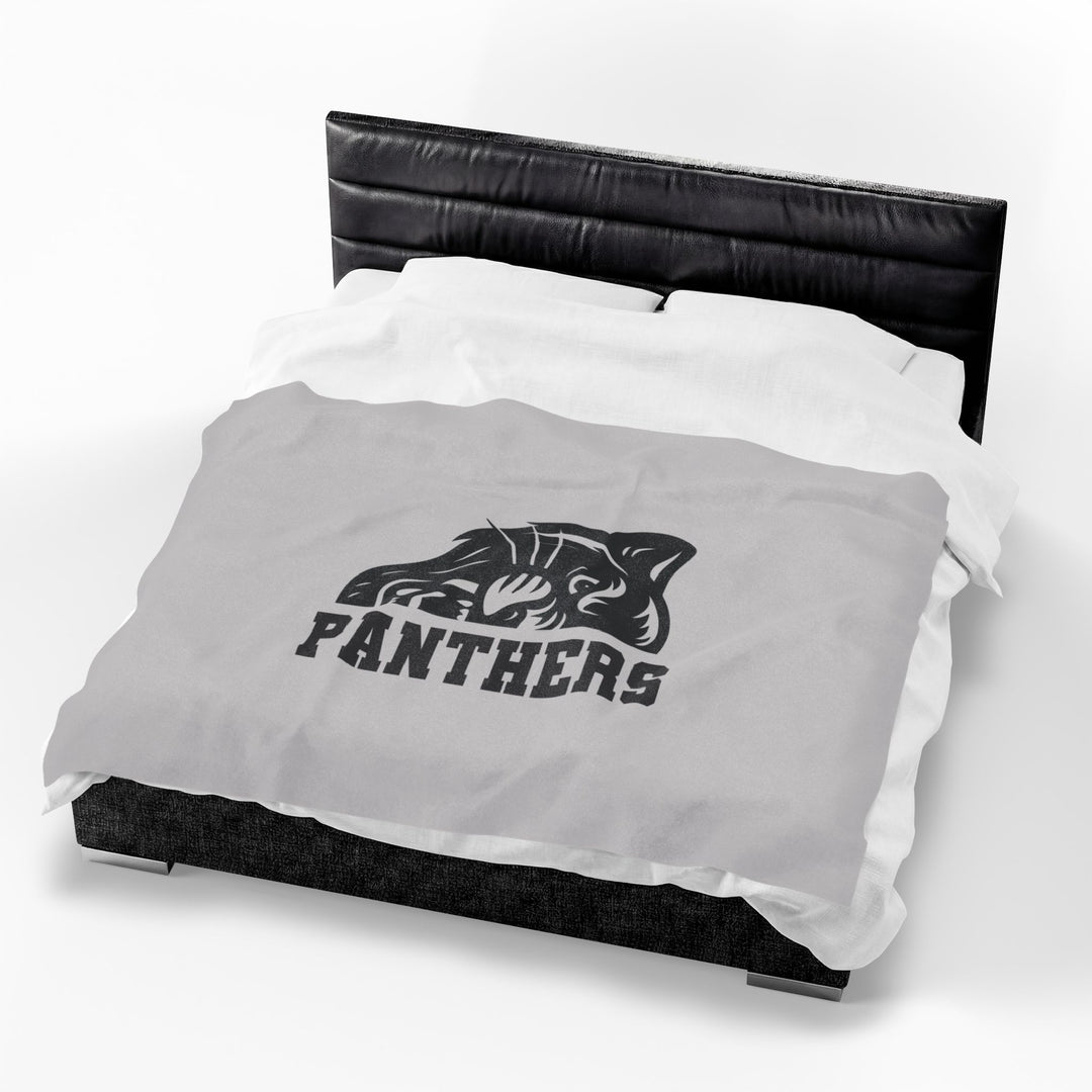 Crown Point Panthers Velveteen Plush Blanket