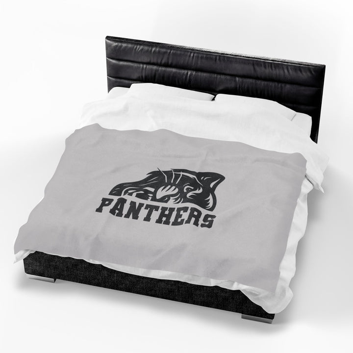 Crown Point Panthers Velveteen Plush Blanket