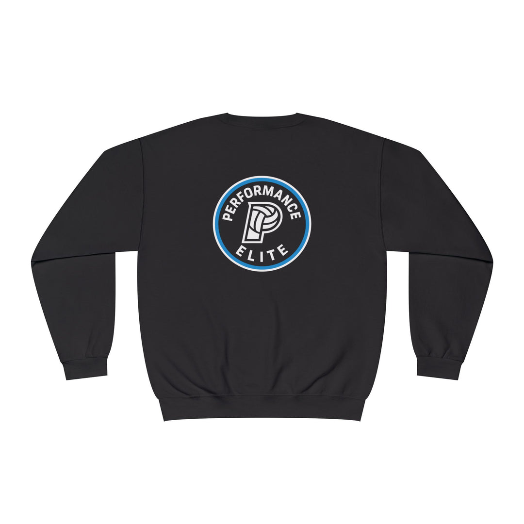 Performance Elite Unisex Adult Mid-Level Crewneck Sweatshirt w/Front &amp; Back Logo