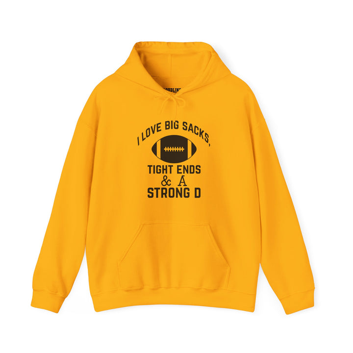 I Love Big Sacks Football Unisex Adult Hooded Sweatshirt