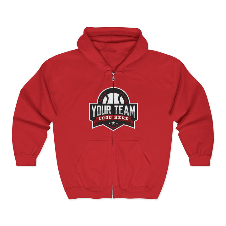 Unisex Adult Full Zip Hooded Sweatshirt - DTG