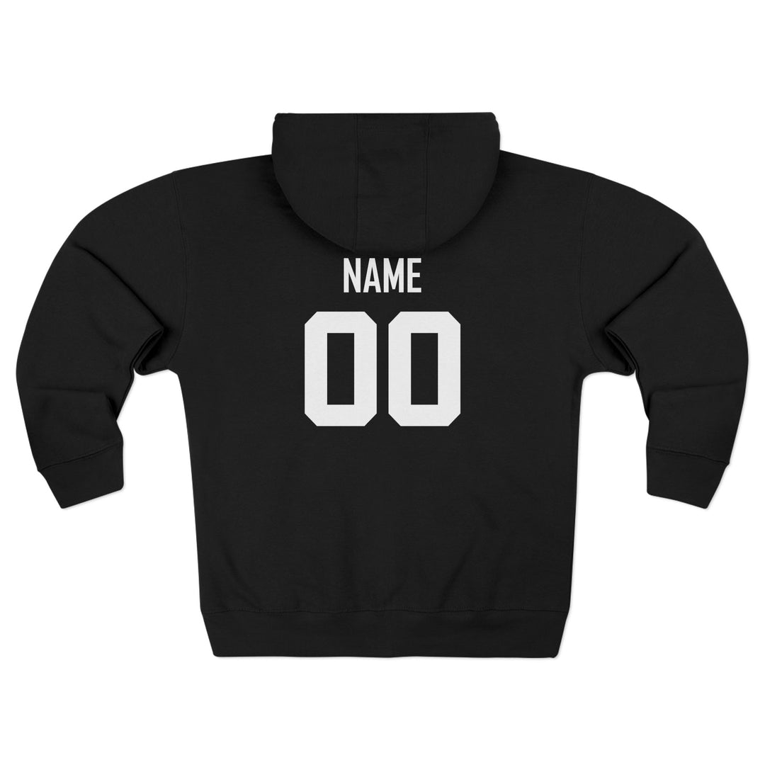 Canton Lions Football &amp; Cheer Unisex Adult Premium Full Zip Hooded Sweatshirt