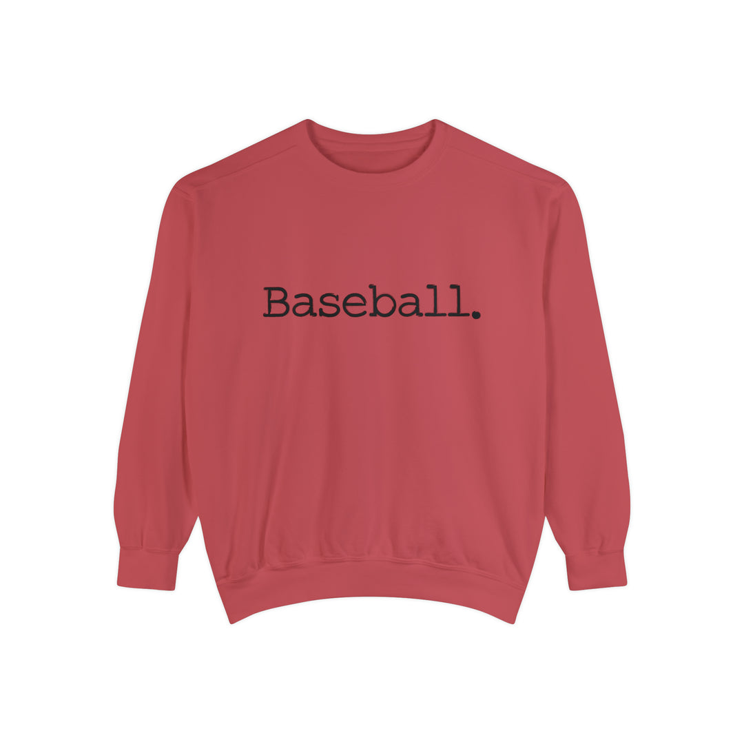 Typewriter Design Baseball Unisex Adult Premium Crewneck Sweatshirt