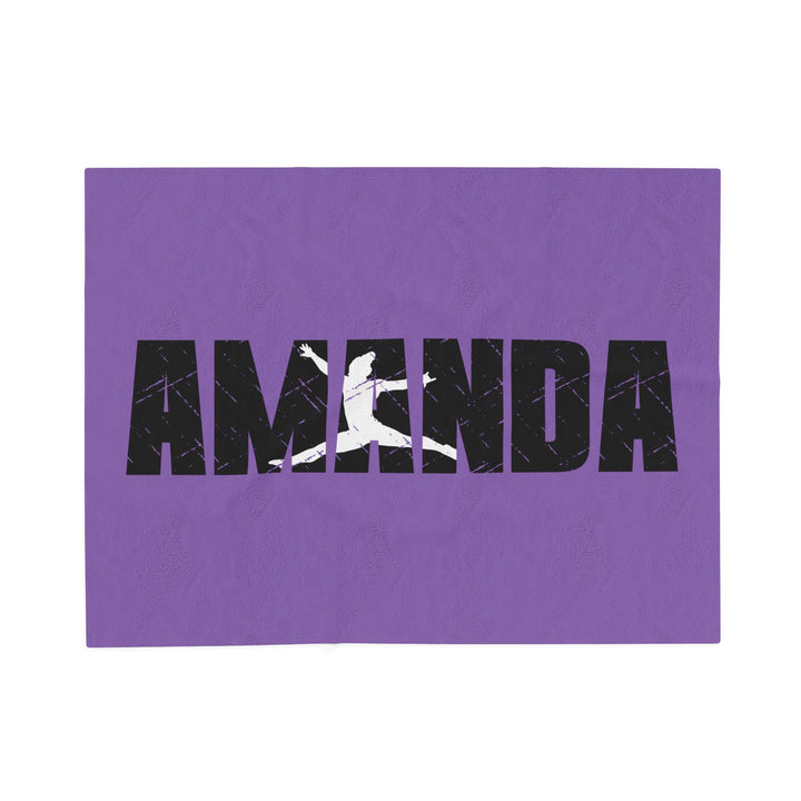 Gymnastics Plush Blanket w/Custom Name