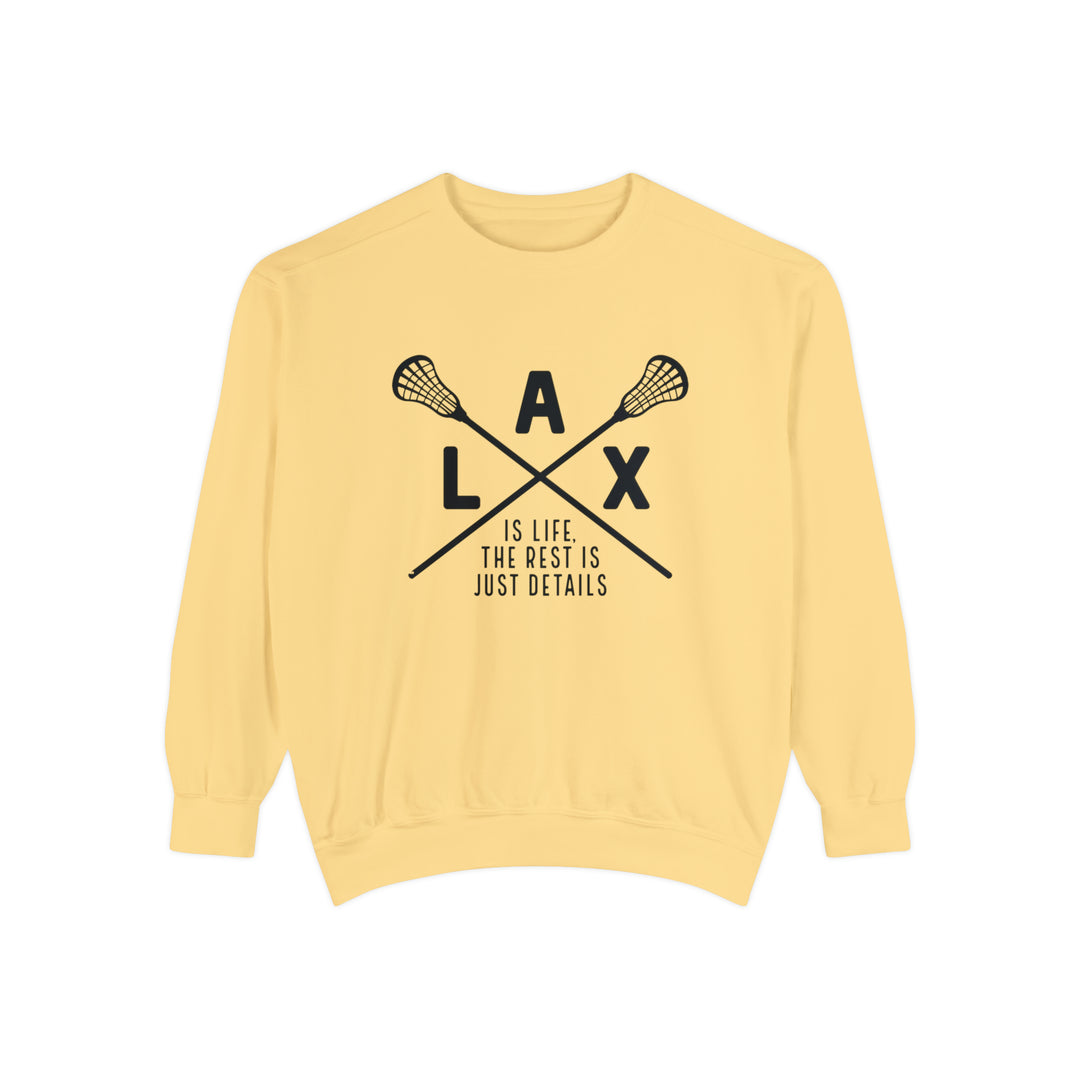 LAX is Life Lacrosse Adult Unisex Premium Crewneck Sweatshirt