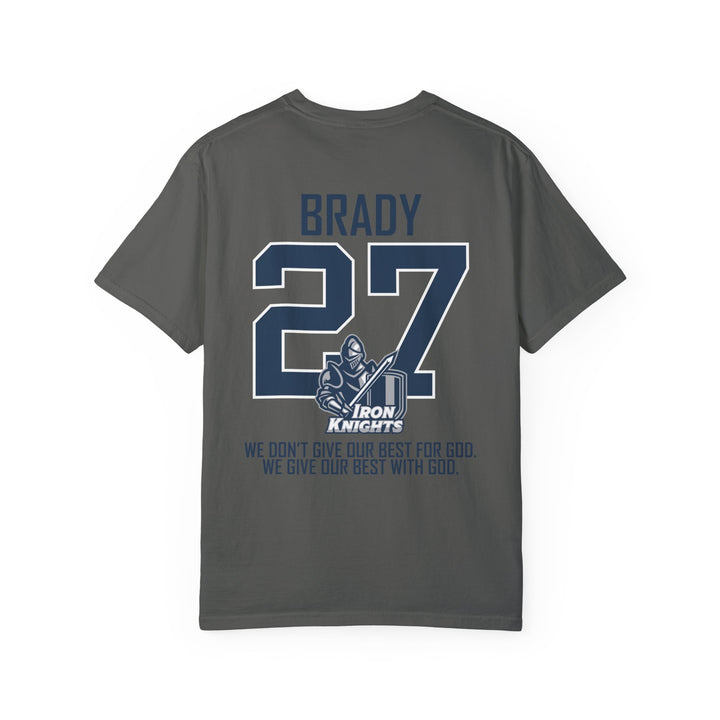 Iron Knights Premium Adult Unisex T-Shirt w/Knight Logo, Name &amp; Number on back