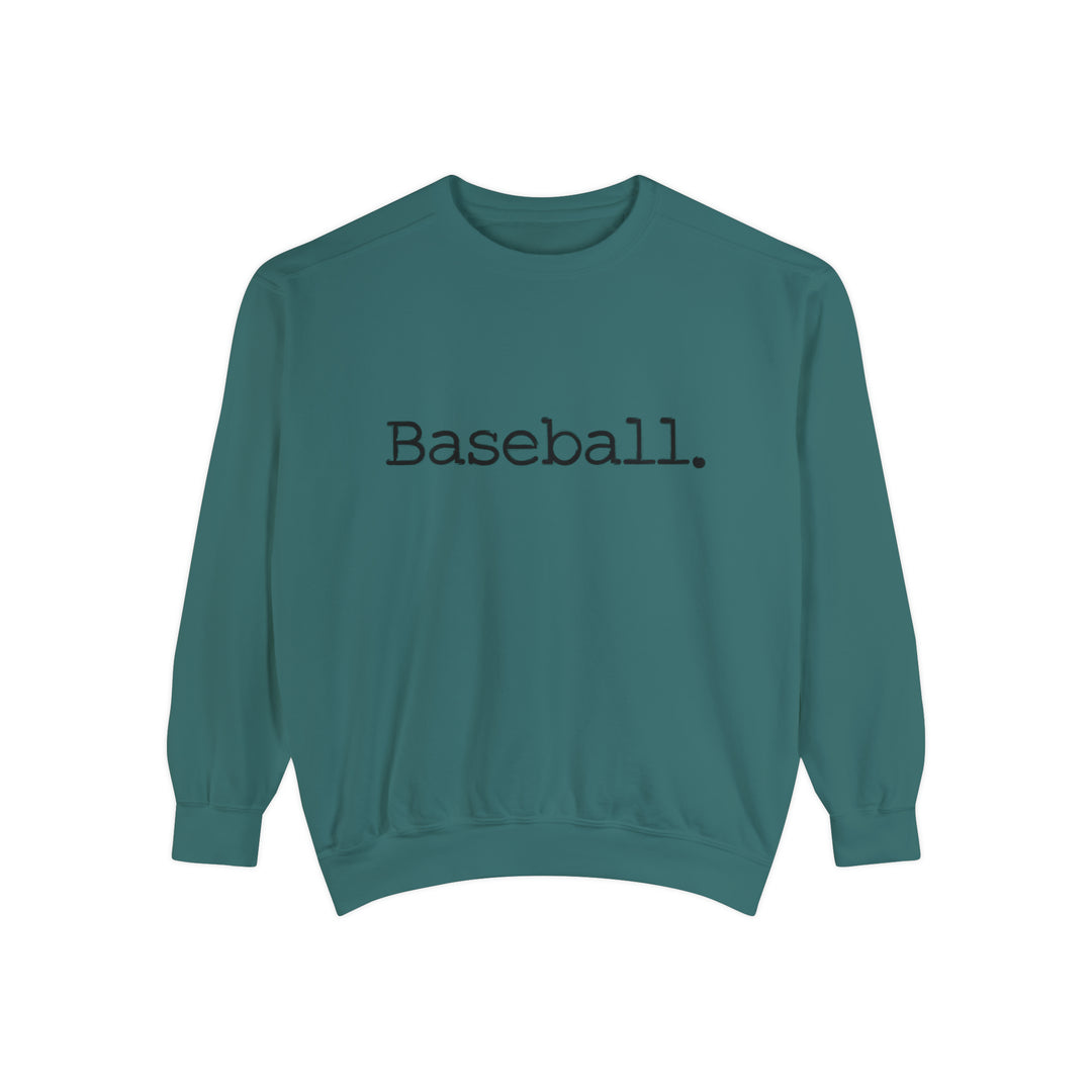 Typewriter Design Baseball Unisex Adult Premium Crewneck Sweatshirt