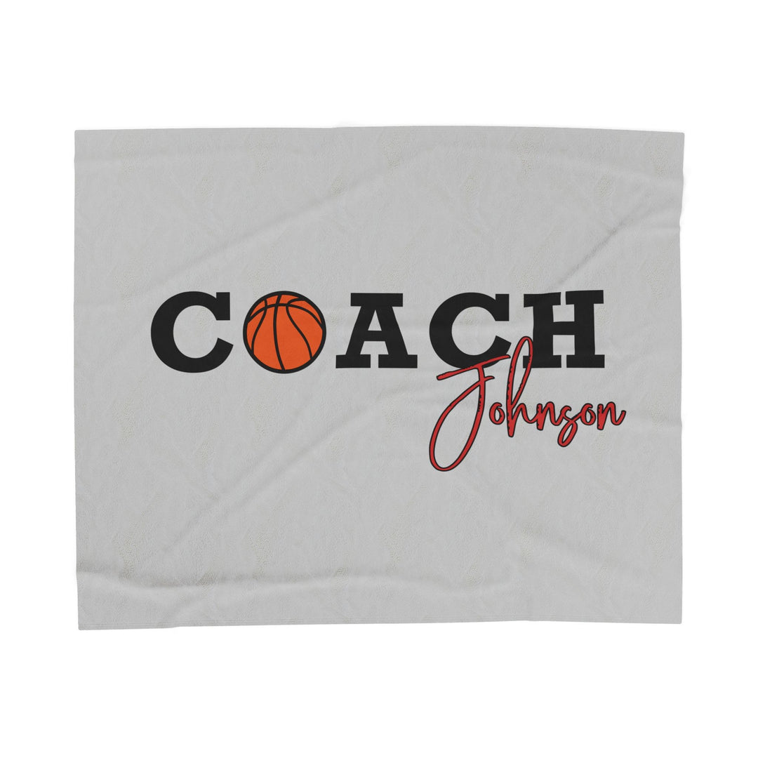 Coach Name Velveteen Plush Blanket