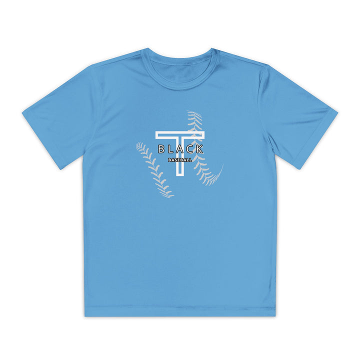 T-Black Unisex Youth Moisture Wicking T-Shirt - Front Design Only w/Optional Customization