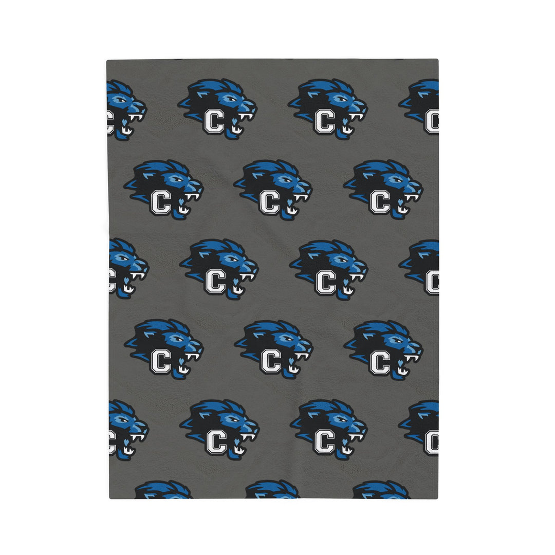 Canton Lions Youth Football &amp; Cheer Velveteen Plush Blanket