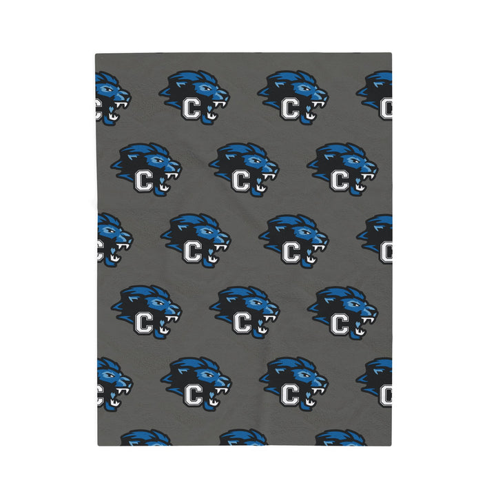Canton Lions Youth Football &amp; Cheer Velveteen Plush Blanket
