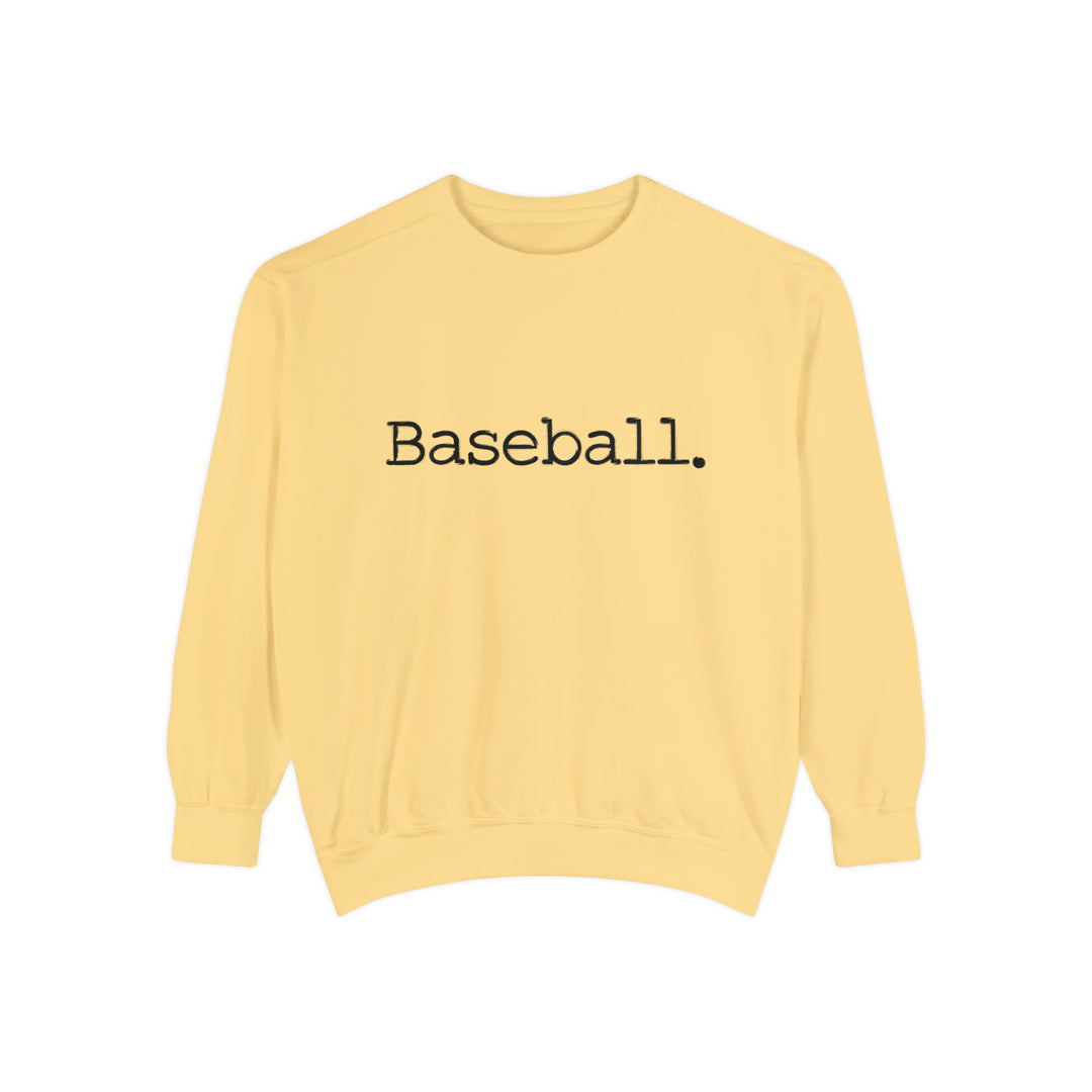 Typewriter Design Baseball Unisex Adult Premium Crewneck Sweatshirt