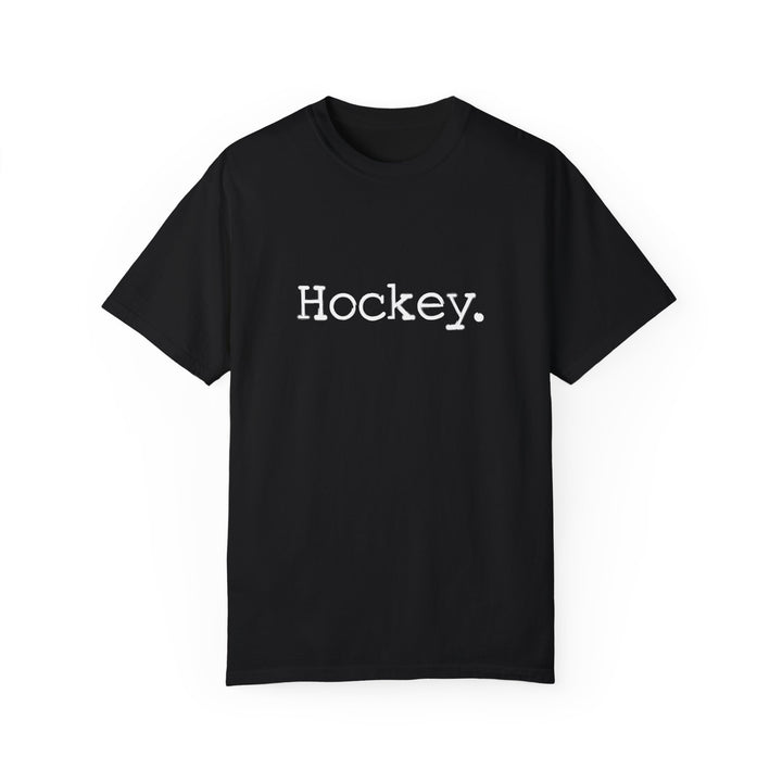 Typewriter Design Hockey Unisex Adult Premium T-Shirt