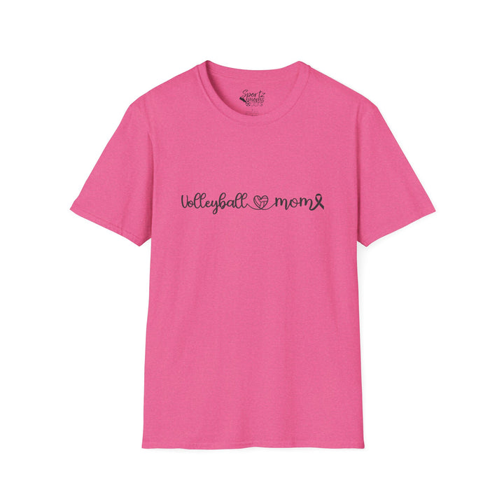 Cancer Collection Pick Your Sport Mom Ribbon &amp; Heart Adult Unisex T-Shirt